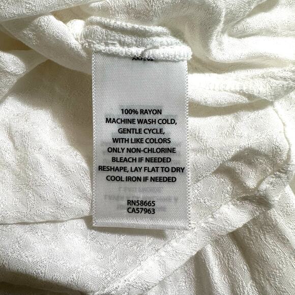 Treasure & Bond Nordstrom New Womens Long Sleeve Button Blouse White Size Large - Picture 8 of 9